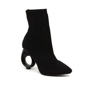 Cut out black booties